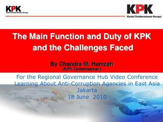 For the Regional Governance Hub Video Conference