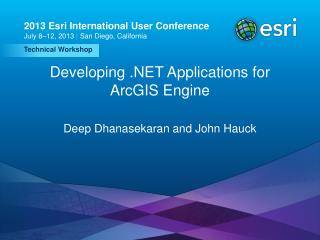 Developing .NET Applications for ArcGIS Engine