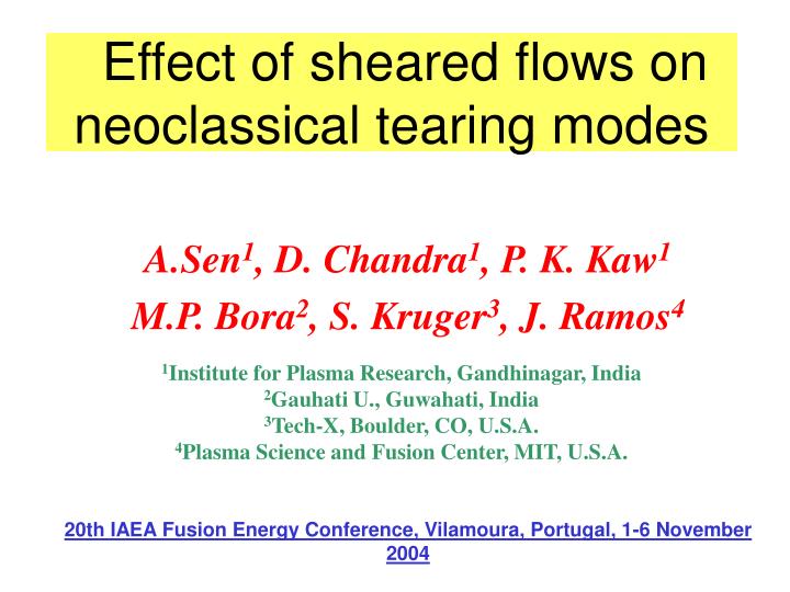 effect of sheared flows on neoclassical tearing modes