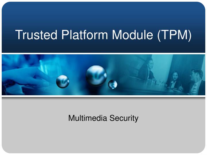 trusted platform module tpm