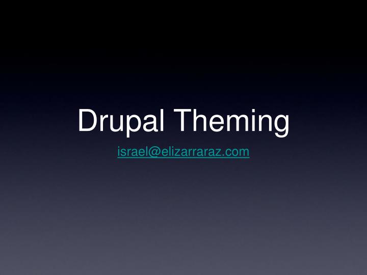 drupal theming