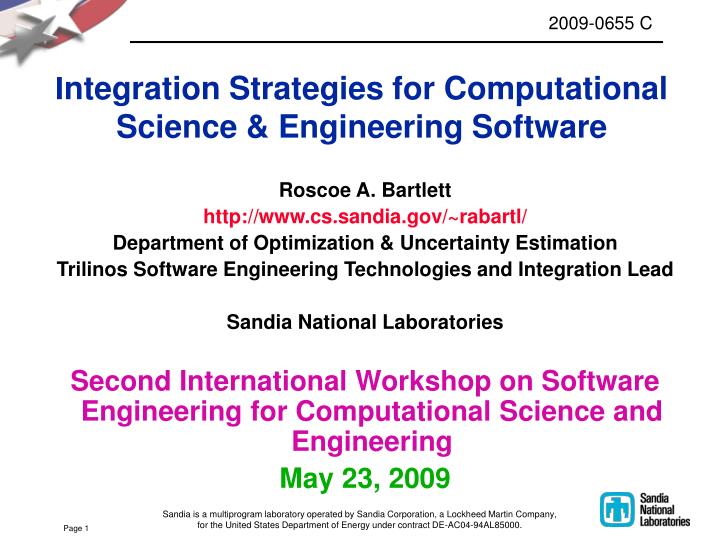 integration strategies for computational science engineering software