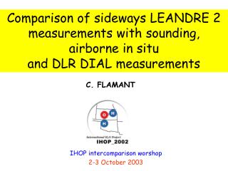 Comparison of sideways LEANDRE 2 measurements with sounding, airborne in situ