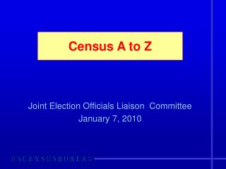 Census A to Z