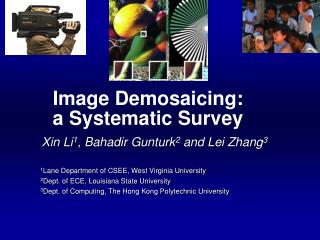 Image Demosaicing: a Systematic Survey