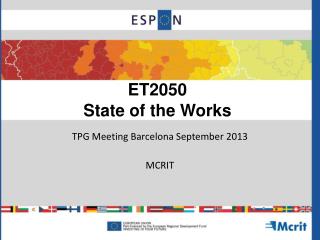 ET2050 State of the Works