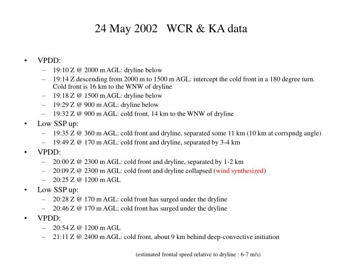 24 may 2002 wcr ka data