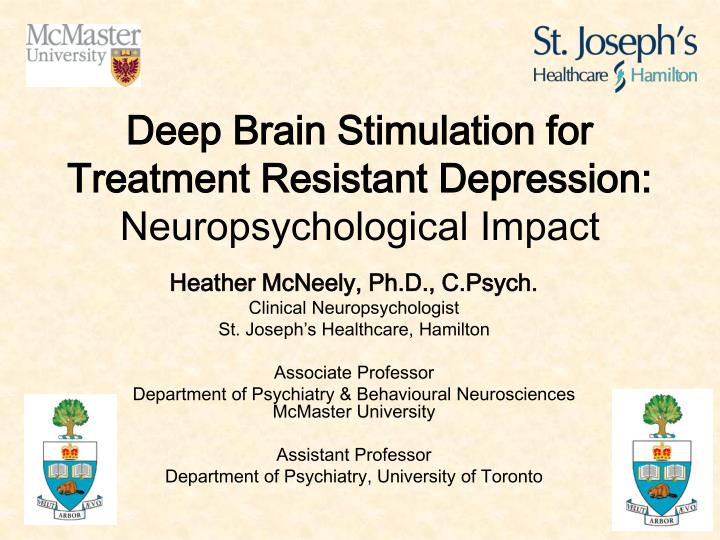 deep brain stimulation for treatment resistant depression neuropsychological impact