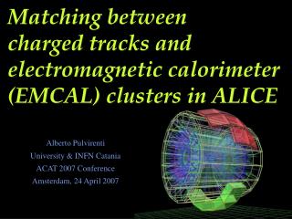 Matching between charged tracks and electromagnetic calorimeter (EMCAL) clusters in ALICE
