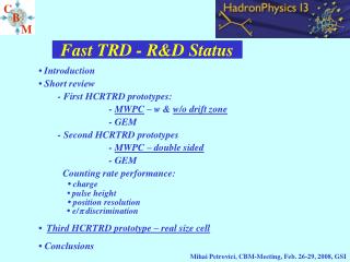 fast trd r d status