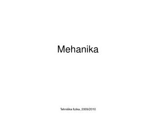 mehanika