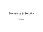 Biometrics &amp; Security - slide 1