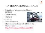 INTERNATIONAL TRADE - slide 1