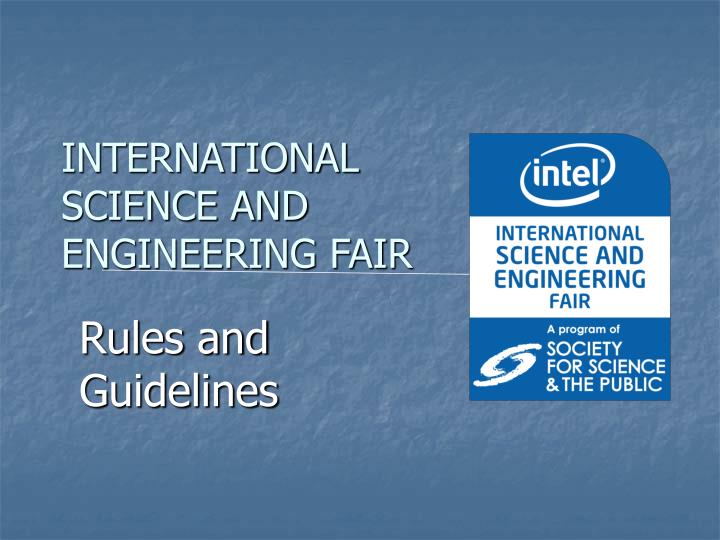 international science and engineering fair