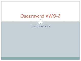 ouderavond vwo 2