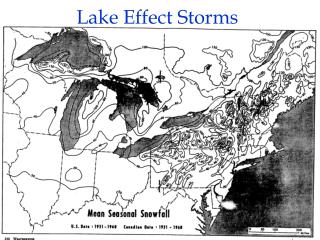 Lake Effect Storms