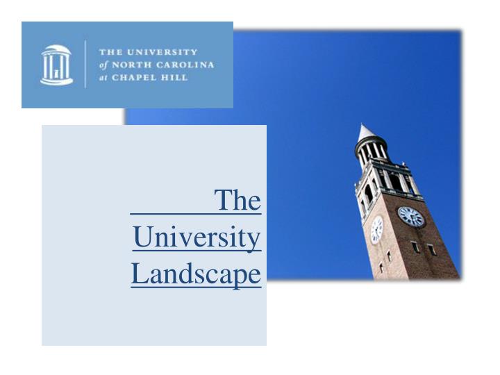 the university landscape