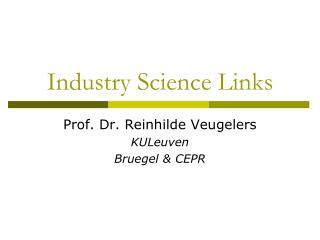 Industry Science Links