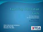 Exploring Alternative Fuels - slide 1