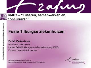 cmdz fuseren samenwerken en concurreren