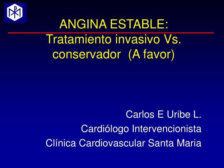 angina estable tratamiento invasivo vs conservador a favor