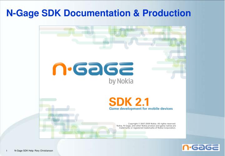 n gage sdk documentation production