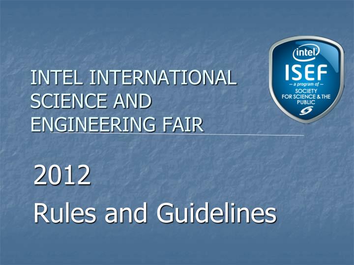 intel international science and engineering fair