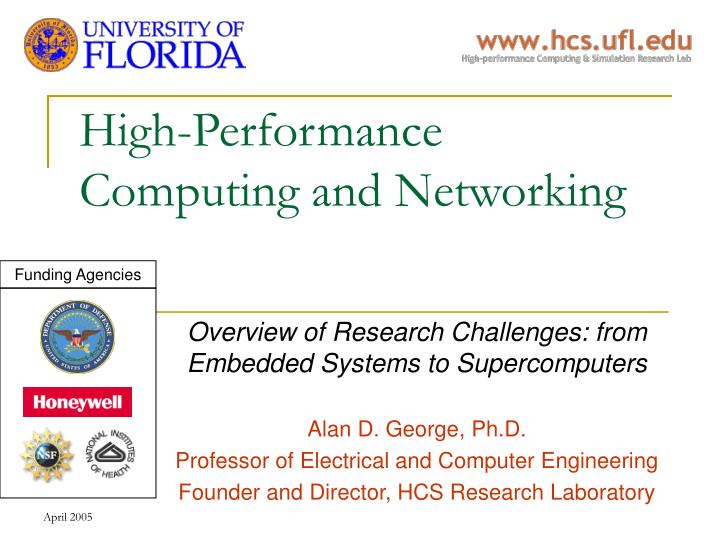 high performance computing and networking