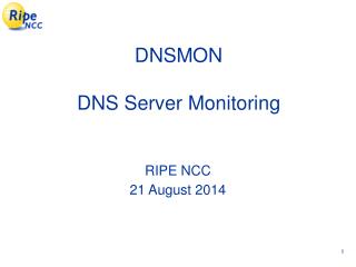 DNSMON DNS Server Monitoring