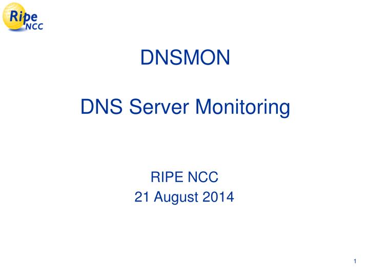 dnsmon dns server monitoring