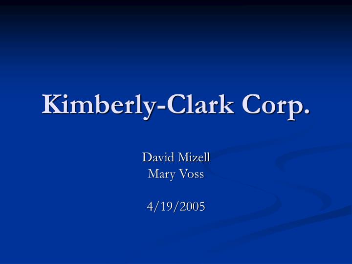 kimberly clark corp