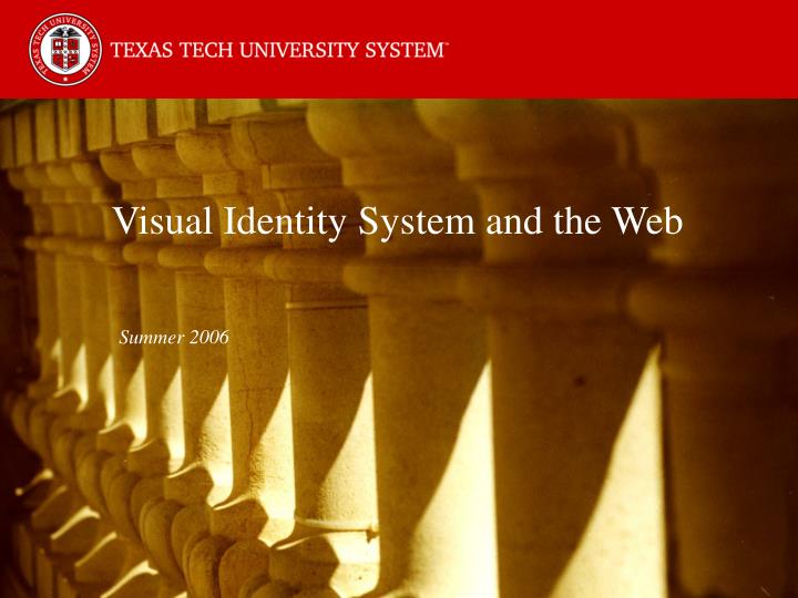 visual identity system and the web