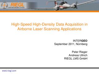 High-Speed High-Density Data Acquisition in Airborne Laser Scanning Applications