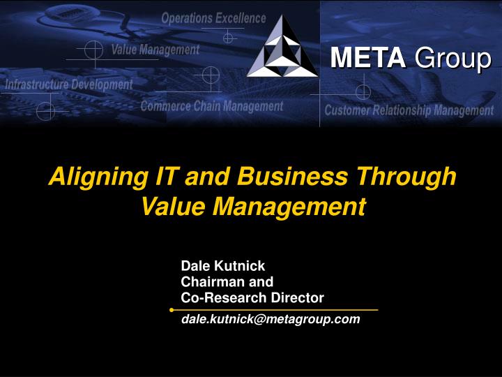 aligning it and business through value management