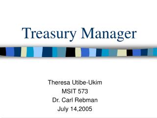 Treasury Manager