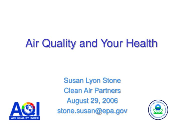 air quality and your health