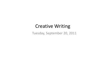 Creative Writing