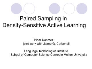 Paired Sampling in Density-Sensitive Active Learning