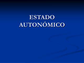estado auton mico