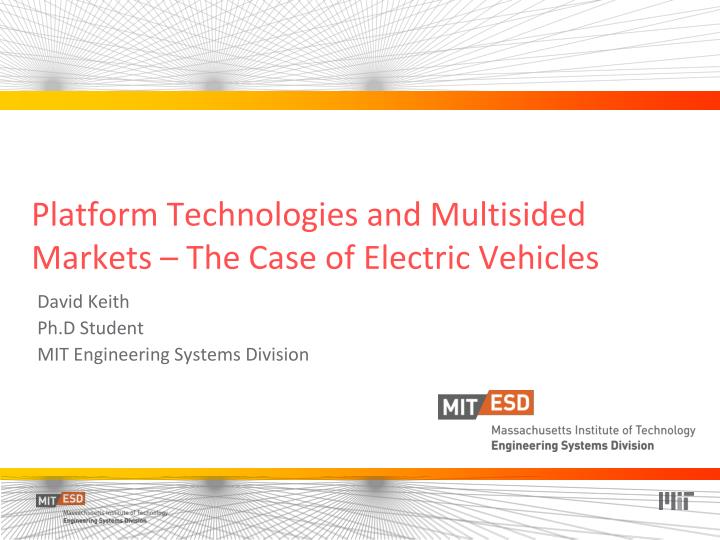 platform technologies and multisided markets the case of electric vehicles
