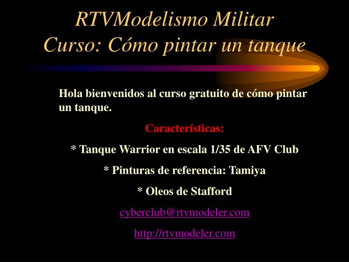 rtvmodelismo militar curso c mo pintar un tanque