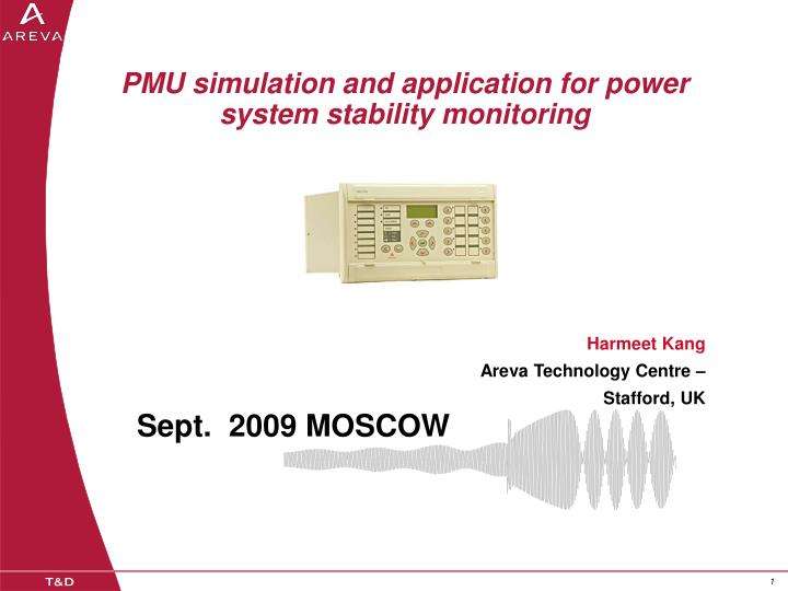 pmu simulation and application for power system stability monitoring
