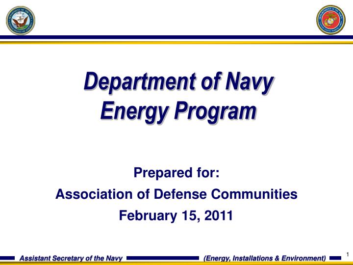 department of navy energy program