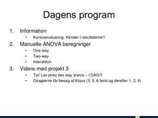 dagens program