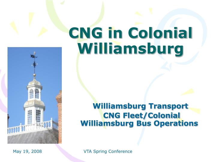 cng in colonial williamsburg