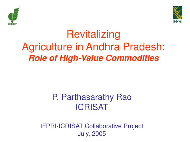 revitalizing agriculture in andhra pradesh role of high value commodities