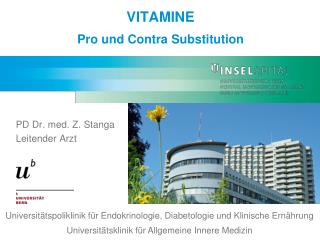 vitamine pro und contra substitution