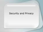 Security and Privacy - slide 1