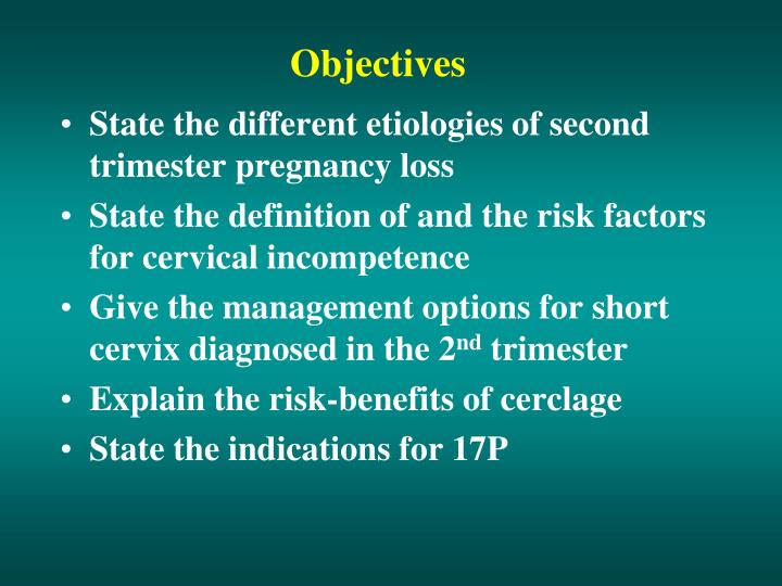 objectives