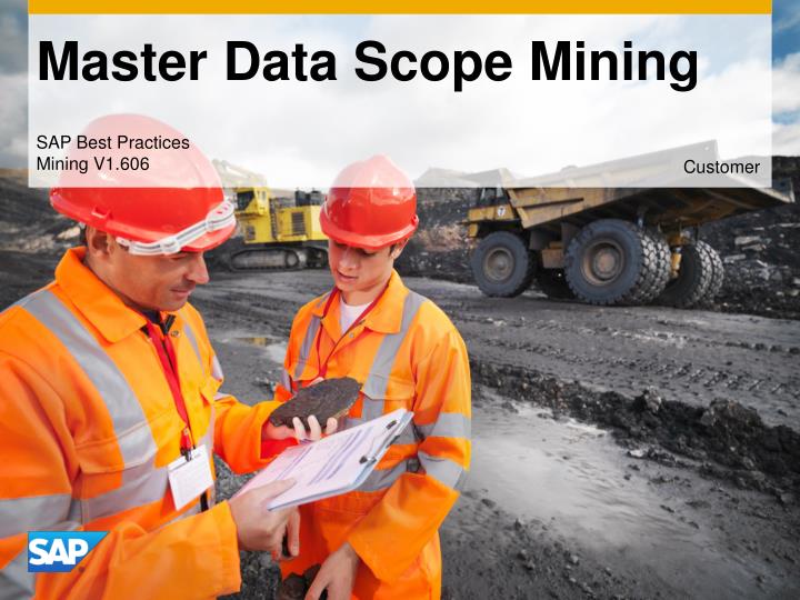 master data scope mining